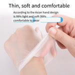 Disposable Gloves PVC Latex Rubber Gloves Wear Protection Disinfection Inspection Transparent 100 Disposable PVC Gloves 100 [Transparent]