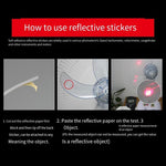 Laser Tachometer Digital Non Contact Reflective Paper Sticker Label 10 Pieces