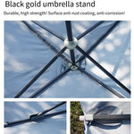 Outdoor Sun Umbrella Sunshade Umbrella Large Umbrella Square Rectangular Stall Umbrella Mibaolan (2.2m × 2.8m) With Base