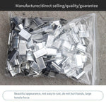 200 Pieces Factory Direct Sales Manual Packaging Buckle PP Buckle Plastic Belt Packaging Buckle Sheet Metal Buckle