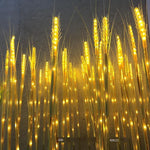 Led Light-emitting Wheat Ear Lamp Rainproof Simulation Rice Ear Lamp Outdoor Square Park Lawn Scenery Tourist Attraction Decoration Golden Wheat