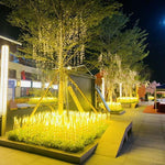 Led Light-emitting Wheat Ear Lamp Rainproof Simulation Rice Outdoor Square Park Lawn Scenery Tourist Attraction Decoration Simulation Golden