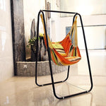 Hanging Basket Rattan Chair Household Swing Bracket Hanging Chair Hammock Baby Single Person Cradle Indoor Candy Color