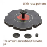 Solar Water Pump Small Lotus Leaf Fountain Rockery Fish Tank Fish Pond Water Spraying Outdoor Waterproof Landscaping Oxygenation Solar Fountain 16cm