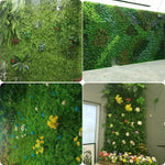 Green Plant Wall Decoration Plant Wall Lawn Image Wall Hanging Plastic Simulation Turf Flower Fake Flower Auspicious Hibiscus * 1 Piece