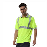 Reflective Vest Reflective Material Fluorescent Yellow for Construction Building Working Safety Clothes - L Size