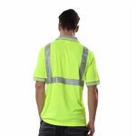 Reflective Vest Reflective Material Fluorescent Yellow for Construction Building Working Safety Clothes - L Size