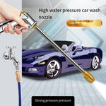 Car Wash Machine High Pressure Car Wash Manual Hose Sprinkler Garden Spray Pressurized Floor Tap Water Tap Set [7.5 Meters After Water Injection] + Foam Pot + Wash Car Shampoo + Towel