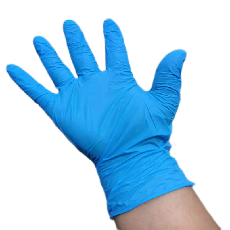 Disposable Nitrile Gloves Thickened Nitrile Food Cleaning Inspection Waterproof Antiskid Work Protection Kitchen Labor Protection 100/Box