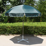 Outdoor Folding Tables And Chairs Portable Multifunctional Stall Table Aluminum Alloy 2.4m Ink Green Umbrella + Umbrella Seat