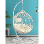 Net Red Hanging Chair Basket Rattan Bedroom Swing Girl Single Family Indoor Balcony Orchid Hammock Bassinet A Beige Single