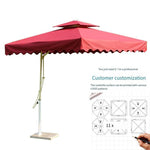 Outdoor Sunshade Umbrella Large Garden Sun Stall Sentry Box Leisure Terrace Courtyard 2.5 Rainproof Royal Blue Cross