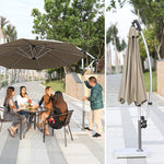 Outdoor Courtyard Umbrella Sunshade Large Sun Advertising Stall Beach Activity Banana Table And Chair Package 1