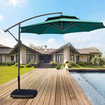 Roman Umbrella Outdoor Sunshade Courtyard Stalls Red Blue Orange Fruit Green Big Sun 3m Banana 2.7m Green White Aluminum Umbrella + 60kg Water Tank Umbrella Cloth 160 Denser Than Its Peers