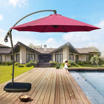 Roman Umbrella Outdoor Sunshade Courtyard Stalls Red Blue Orange Fruit Green Big Sun 3m Banana 2.7m Green White Aluminum Umbrella + 60kg Water Tank Umbrella Cloth 160 Denser Than Its Peers