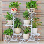 Iron Guardrail Flower Rack Wall Hanging Railing Orchid And Green Pineapple Rack Black [double-layer Flower Rack]