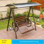 Outdoor Swing Courtyard Hanging Chair Household Rainproof And Sunscreen Terrace Leisure Rattan Garden Rocking Leader Economy: 10000 Swing [stable And Stable]