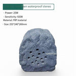 Outdoor Lawn Sound Outdoor Park Forest Community Box Waterproof Stone Simulation Bass Speaker Blue Gray SD-151