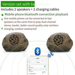 Solar Bluetooth Speaker Garden Sound Outdoor Waterproof Remote Control Simulation Stone Cobblestone Lawn Speaker One Bluetooth 10 Packages