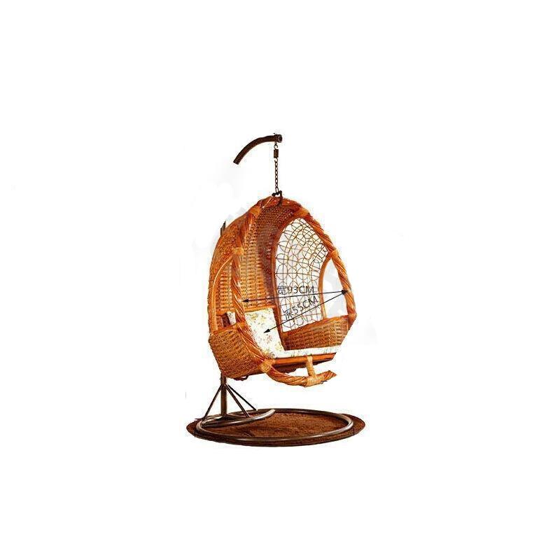Rattan Hanging Basket Chair Hammock Indoor Cradle Chair Adult Rocking Chair Swing Orchid Outdoor Balcony Tables And Chairs Lazy Furniture Drop Chair Bird's Nest Hanging Chair Real Rattan Hanging Chair [wine Red]