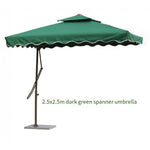 Outdoor Roman Umbrella Sunshade Anti Sun Wrench Hand Wrench Roman Courtyard Umbrella 2.5x2.5 Khaki