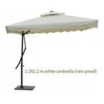 Outdoor Roman Umbrella Sunshade Anti Sun Wrench Hand Wrench Roman Courtyard Umbrella 2.5x2.5 Khaki