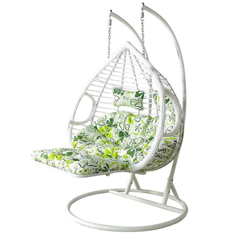 Hanging Basket Rattan Chair Double Household Basket Rattan Indoor Swing Balcony Bassinet Bird's Nest Hammock Lazy Orchid Drop Pole Coffee Fine Rattan