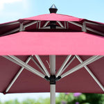 Outdoor Umbrella Courtyard Sun Advertisement Folding Center Pillar Balcony Table Chair Sun Stall Barker 2.0m [color Message]