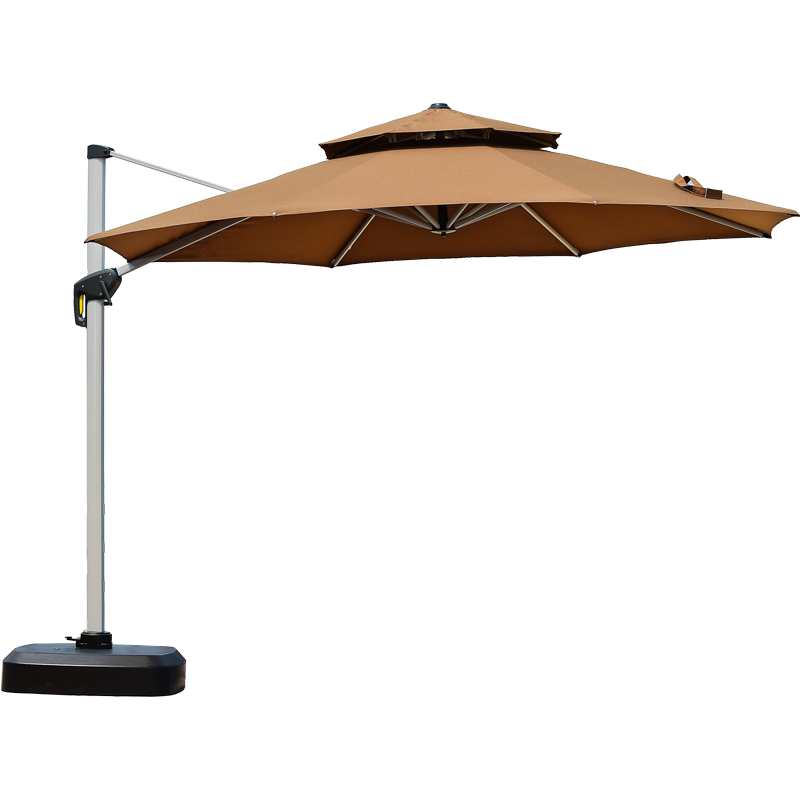 Outdoor Sunshade Security Guard Box Large Courtyard Roman Umbrella Outdoor Sunshade Furniture Umbrella Top Color Sunbrella Cloth