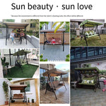 Outdoor Swing Chair Iron Rocking Chair Three Person Cradle Outdoor Balcony Hammock Adult Courtyard Double Person Chair Panama Swing Two Person