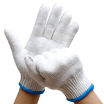 10 Pairs Cotton Gloves Labor Protection Wear Resistant Thickened Work Cotton Gloves Anti Slip Protection Site Gloves 10 Pairs 500g Thickened Gloves