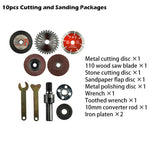 Electric Drill Variable Angle Grinder 10mm Connecting Rod Converter Kit for Cutting Grinding and Polishing