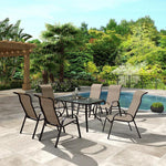 Outdoor Table And Chair Courtyard Balcony Iron Mesh Table And Chair Five Piece Set Outdoor Simple Leisure Tea Table 4