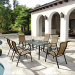 Outdoor Table And Chair Courtyard Balcony Iron Mesh Table And Chair Five Piece Set Outdoor Simple Leisure Tea Table 4