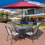 Outdoor Tables And Chairs Leisure Beach Courtyard Balcony Outdoor Garden Coffee Shop Milk Tea Roadside Stall Sun Umbrella Waterproof Furniture