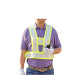 V-Type Reflective Vest PVC Lattice Fluorescent Vest Traffic Engineering Safety Protection Vest Road Administration Work Safety Clothes