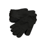 Dirt-Resistant And Wear-Resistant Knitted Dark Black Nylon Work Gloves