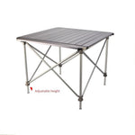 Outdoor Folding Table Portable Lifting Table Aluminum Alloy Folding Table Chair Picnic Table