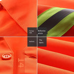 Environmental Sanitation Worker's Safety Vest Reflective Vest Safety Suit Cleaning Suit Construction Vest - Orange