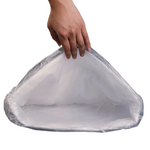 45*75cm 50 Pieces White Woven Bag Double Inner Membrane Waterproof And Dustproof Snake Skin Bag Feed Bag Film Covering