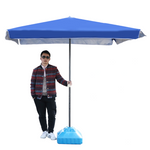 Outdoor Sunshade Umbrella Super Large Square Rectangular Rain Proof And Sun Proof Folded Royal Blue 2.0 * 2.0 Double Silver Glue [double Cloth] Full Wear