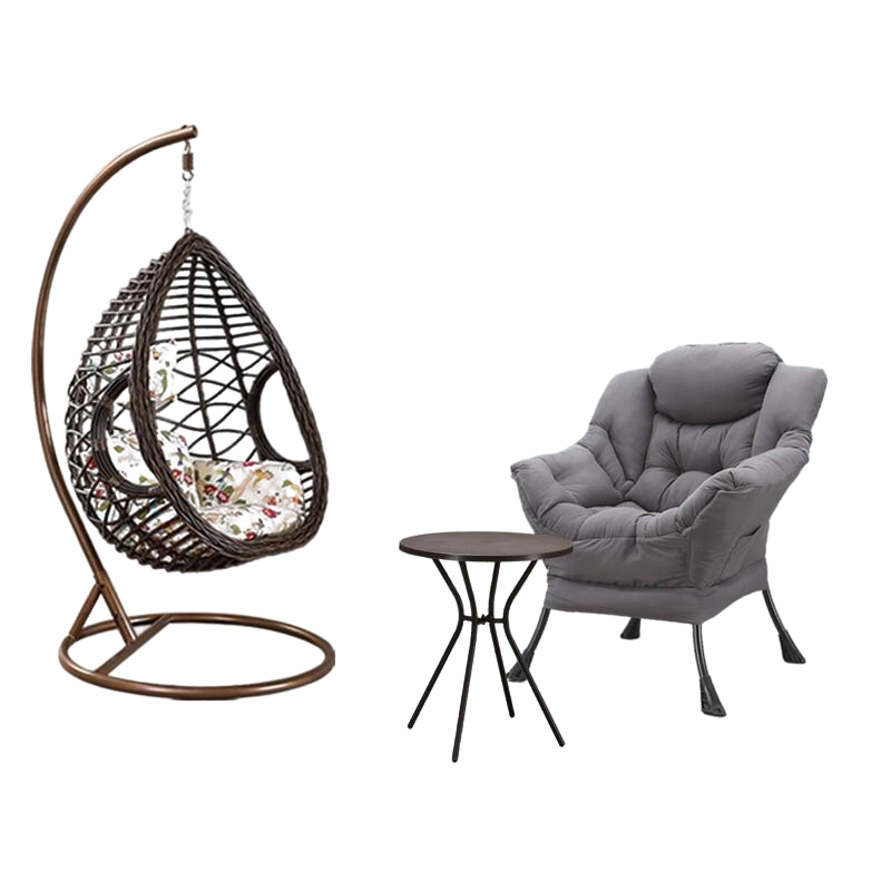 Indoor Single Hanging Basket Rattan Chair Adult Rocking Chair Balcony Rocking Chair Outdoor Leisure Lazy Hanging Chair Bird's Nest Swing