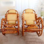 Rocking Chair Adult Rocking Chair Reclining Chair Winter Summer Dual-purpose Adult Rattan Chair Balcony Household Leisure Elderly Nap Carefree Lazy Chair