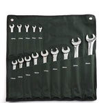 14 Pieces Chrome Vanadium Steel Full Polished Open End Box Wrench Tool Set 14 Pieces Tool Set