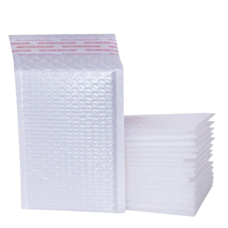 42 Pieces White Matte Film Bubble Bag Pearl Film Envelope Express Bag Waterproof Bag Envelope Bag 40 * 60 + 6cm