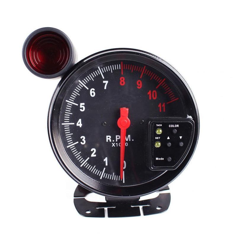 5-Inch LED Colorful Tachometer Automobile Tachometer Motorcycle Tachometer For Measure The Voltage Of Automobile Battery