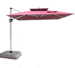 Outdoor Sunshade Umbrella Large Garden Courtyard Balcony Stall Large Sun Roman Umbrella Generation Square Double Top 3m + Water Tank