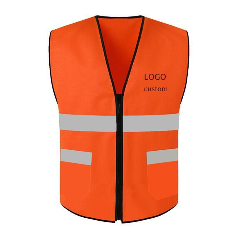 Orange Sanitation Vest Reflective Vest Garden Road Construction Work Clothes Construction Road Safety Clothes