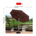 Outdoor Umbrella Courtyard Umbrella Sun Umbrella Beach Umbrella Desk Chair Central Pillar Umbrella Advertising Umbrella Aluminum Pole Sun And Rain Proof