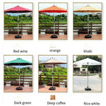 Outdoor Umbrella Courtyard Umbrella Sun Umbrella Beach Umbrella Desk Chair Central Pillar Umbrella Advertising Umbrella Aluminum Pole Sun And Rain Proof